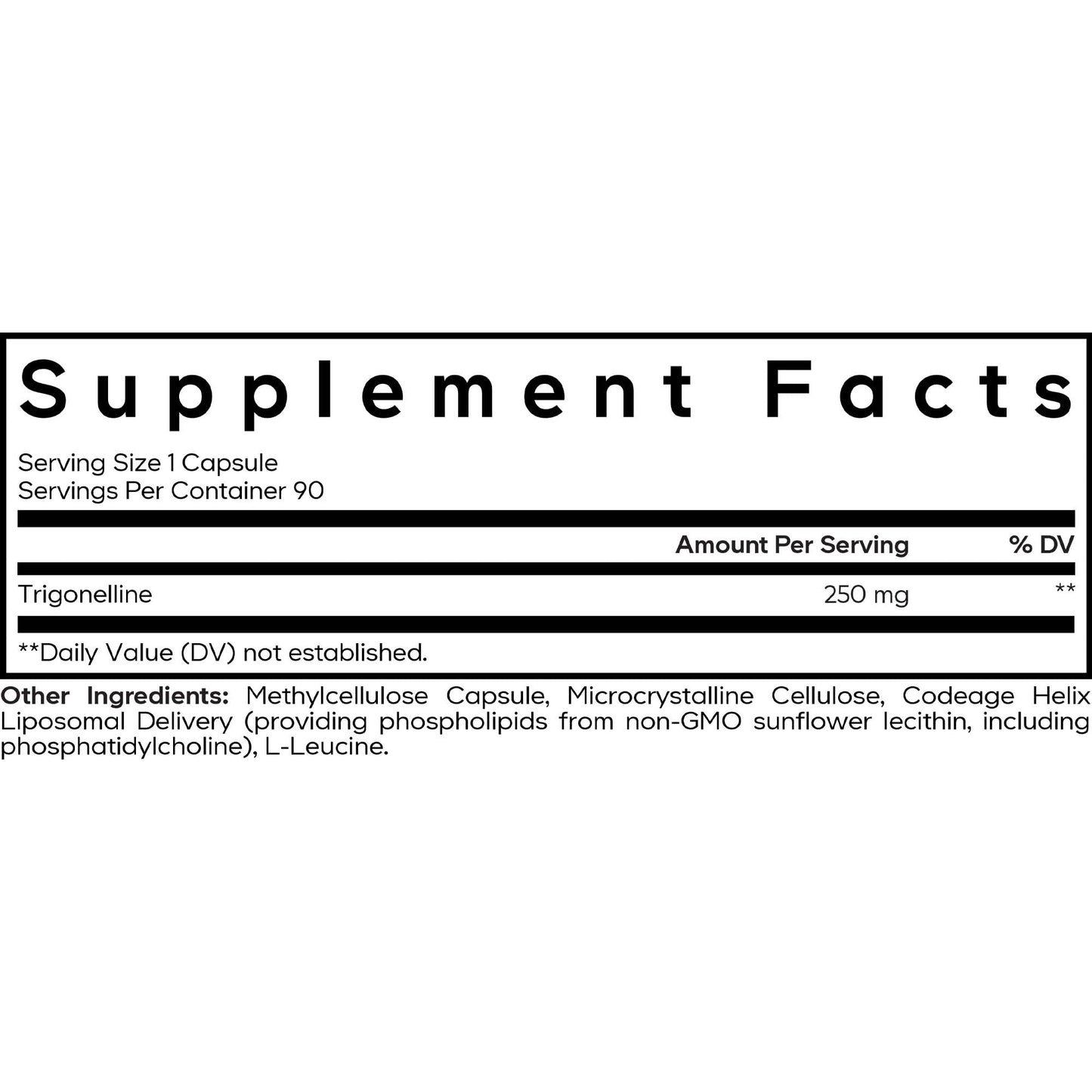 Codeage Liposomal Trigonelline Supplement