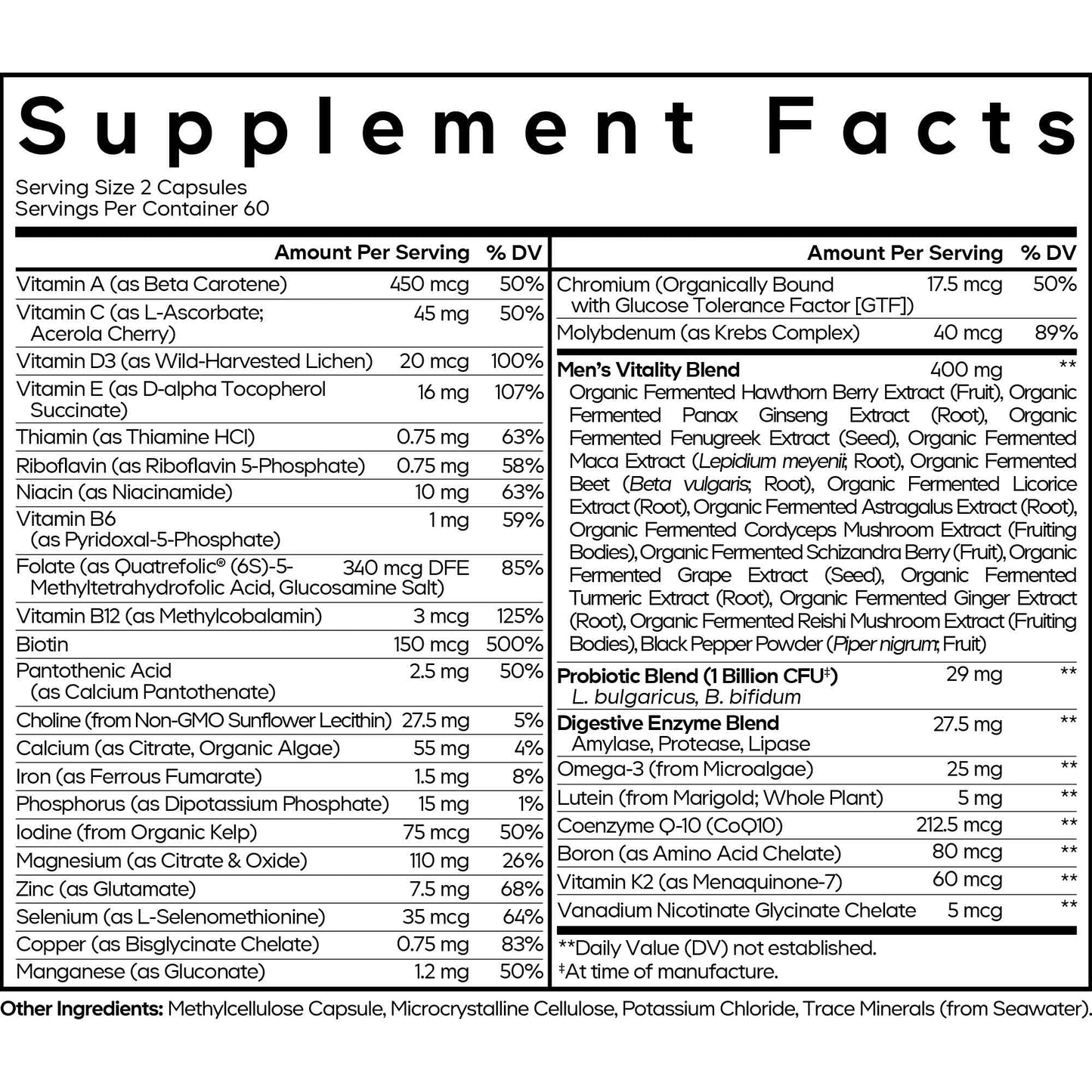 Men’s Daily Multivitamin+