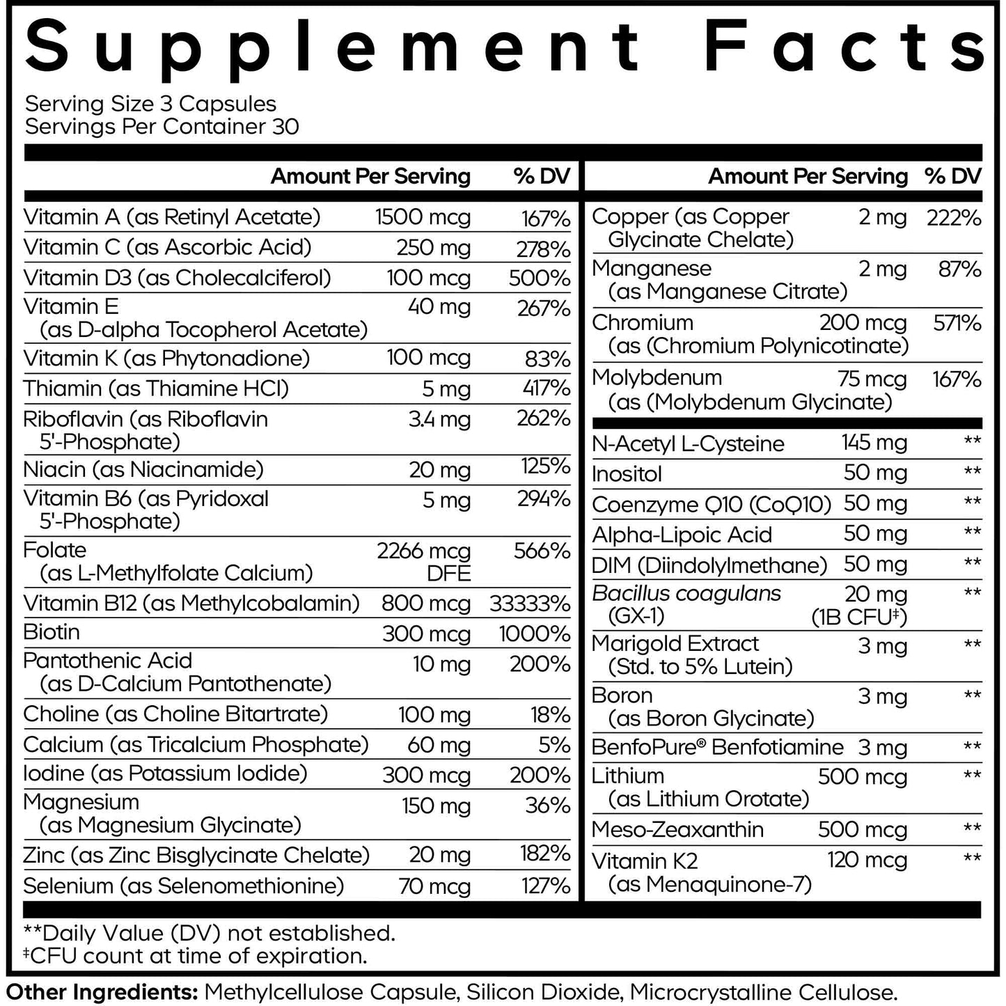 Codeage Methylated Multivitamin Supplement